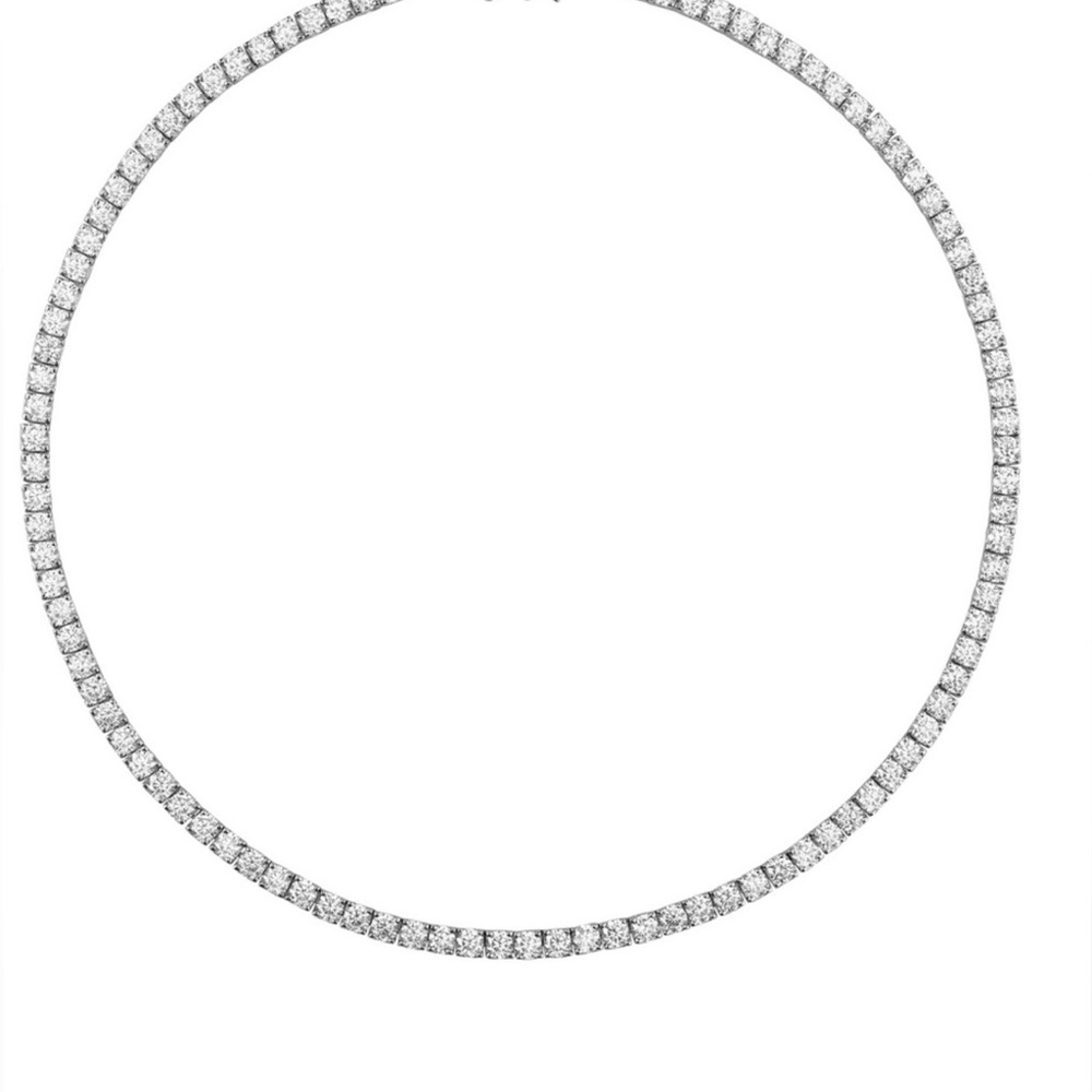 14k 24ct Tennis Necklace - Picture 2 of 9